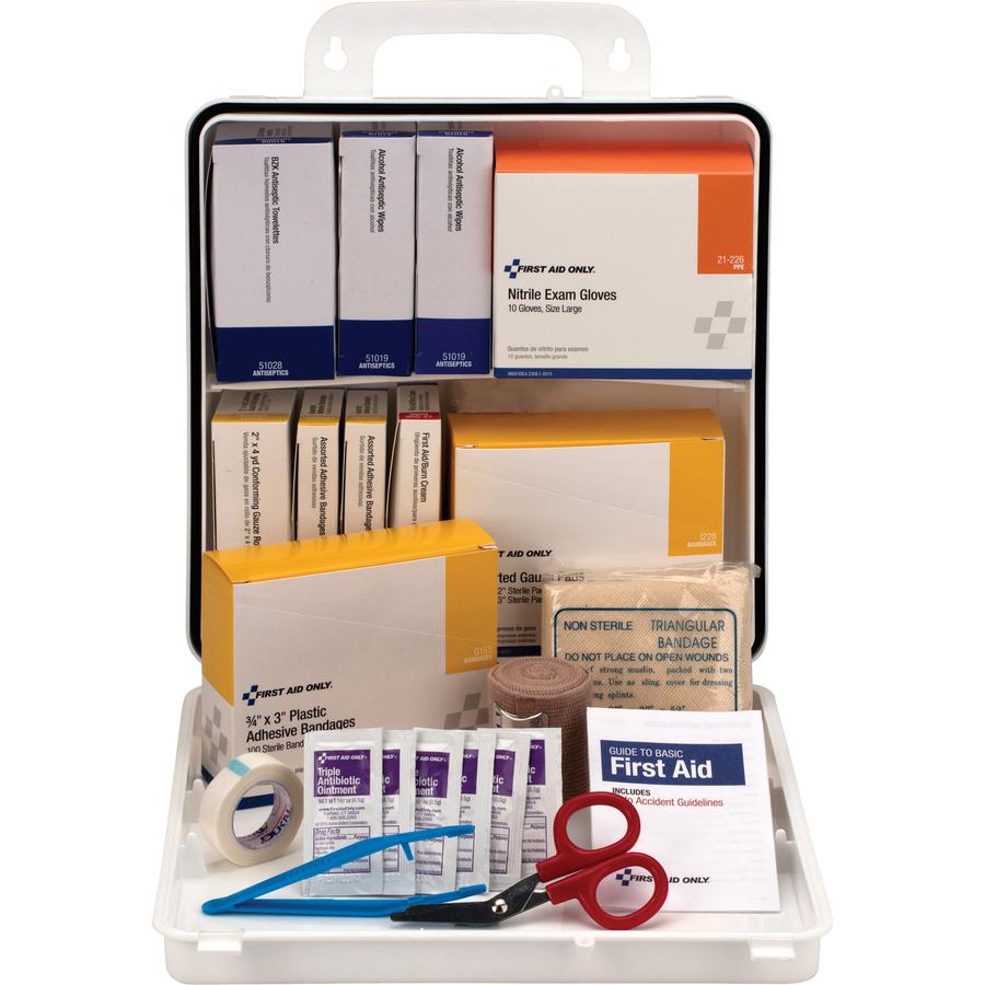 First Aid Only 75 Person Office First Aid Kit - 312 x Piece(s) For 75 x Individual(s) - 9.8" Height x 3" Width x 10.8" Length - Plastic Case - 1 Each. Picture 2