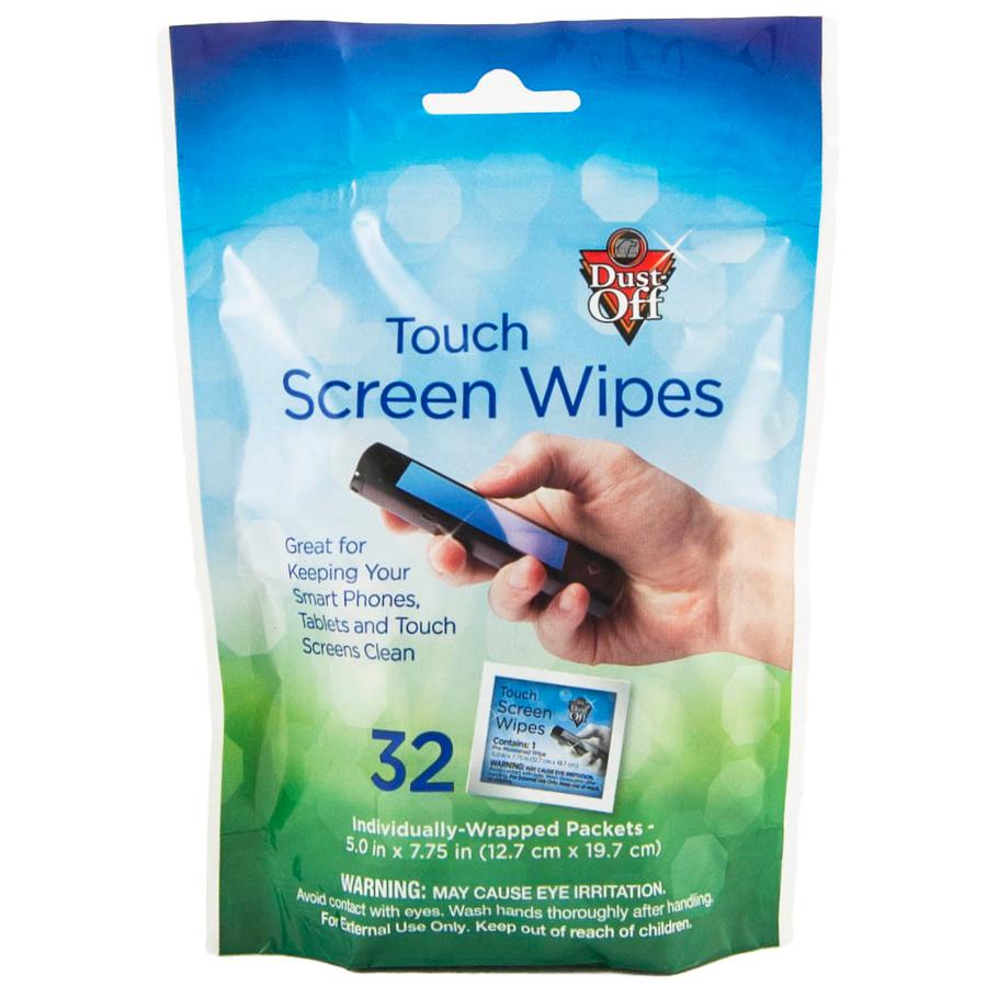 Dust-Off Electronics Screen Wipes - DTSW32 - For Multipurpose - Pouch - 32 / Pack - Blue. Picture 2