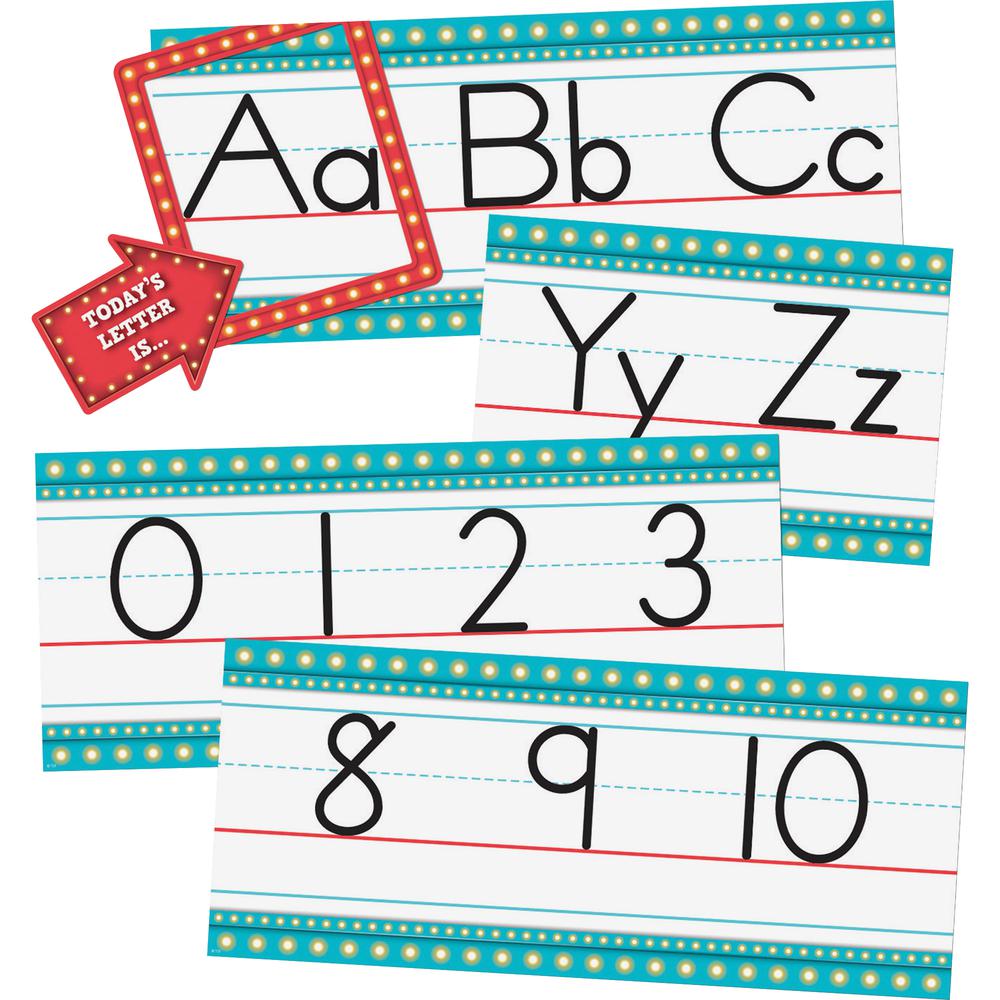 Teacher Created Resources Marquee Alphabet Bulletin Board Set - Fun, Learning Theme/Subject - 0.06" Height x 7.50" Width x 17.50" Length - Multicolor - 1 / Set. Picture 2
