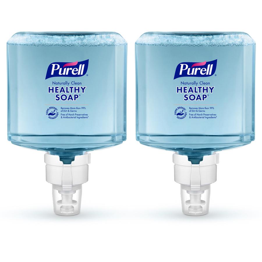 PURELL&reg; ES8 CRT HEALTHY SOAP&trade; Naturally Clean Foam - 40.6 fl oz (1200 mL) - Dirt Remover, Kill Germs - Skin - Blue - Preservative-free, Paraben-free, Phthalate-free, Dye-free, Bio-based - 2 . Picture 4