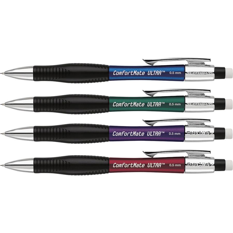 Paper Mate Comfortable Ultra Mechanical Pencils - #2 Lead - 0.5 mm Lead Diameter - Assorted Barrel - 12 / Dozen. Picture 2
