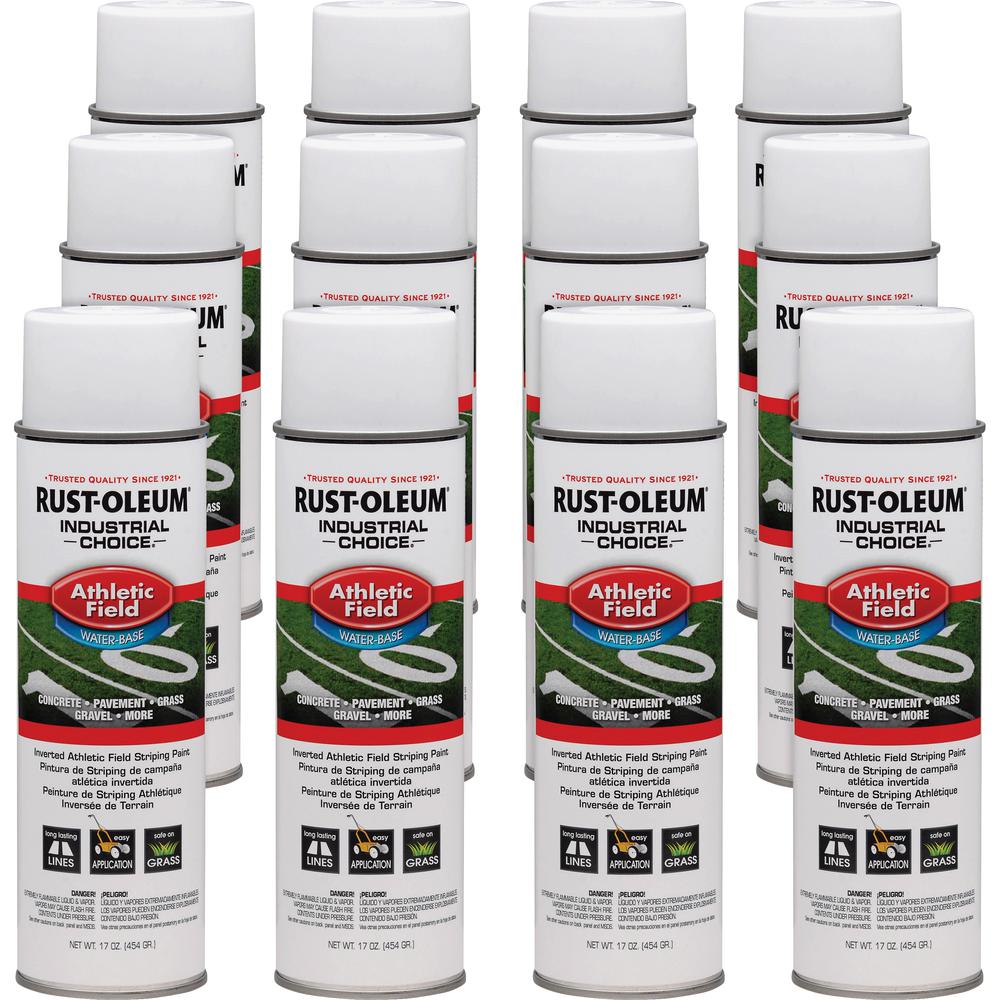 Industrial Choice Athletic Field Striping Paint - 17 fl oz - 12 / Carton - White. Picture 2