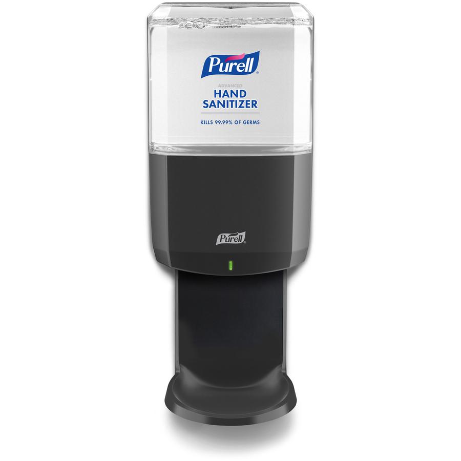 PURELL&reg; ES6 Touch-Free Hand Sanitizer Dispenser, Graphite (6424-01) - Automatic - 1.27 quart Capacity - Support 4 x C Battery - Locking Mechanism, Durable, Wall Mountable, Touch-free - Graphite - . Picture 3