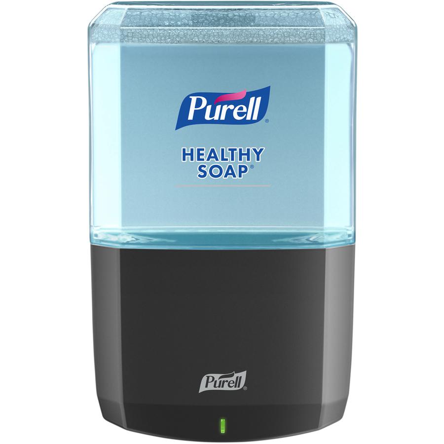 PURELL&reg; ES6 Touch-free Hand Soap Dispenser - Automatic - 1.27 quart Capacity - Support 4 x C Battery - Locking Mechanism, Durable, Wall Mountable, Touch-free - Graphite - 1Each. Picture 3