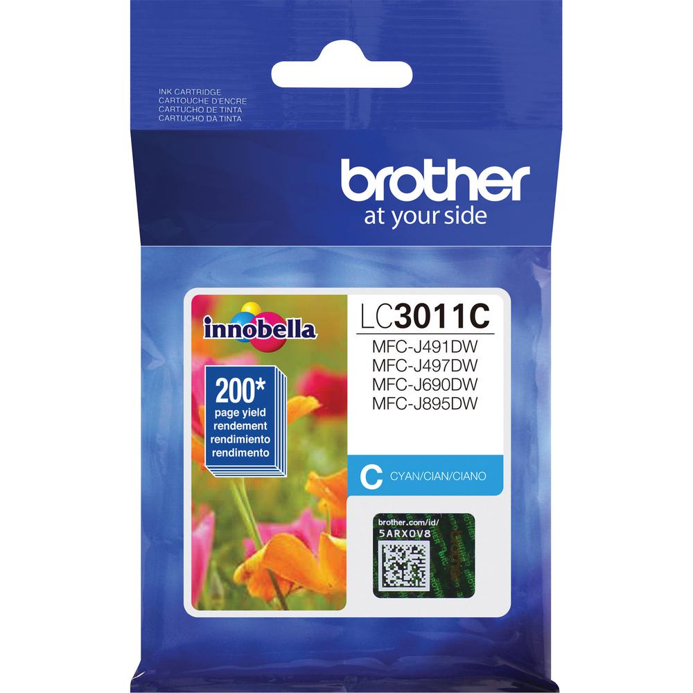 Brother LC3011C Original Ink Cartridge - Single Pack - Cyan - Inkjet - Standard Yield - 200 Pages - 1 Each. Picture 7