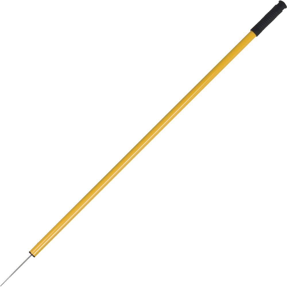 Ettore Trash Picker - 44" Reach - Lightweight, Extended Tip, Safety Guard, Ergonomic Handle - Steel - Gold - 1 Each. Picture 2