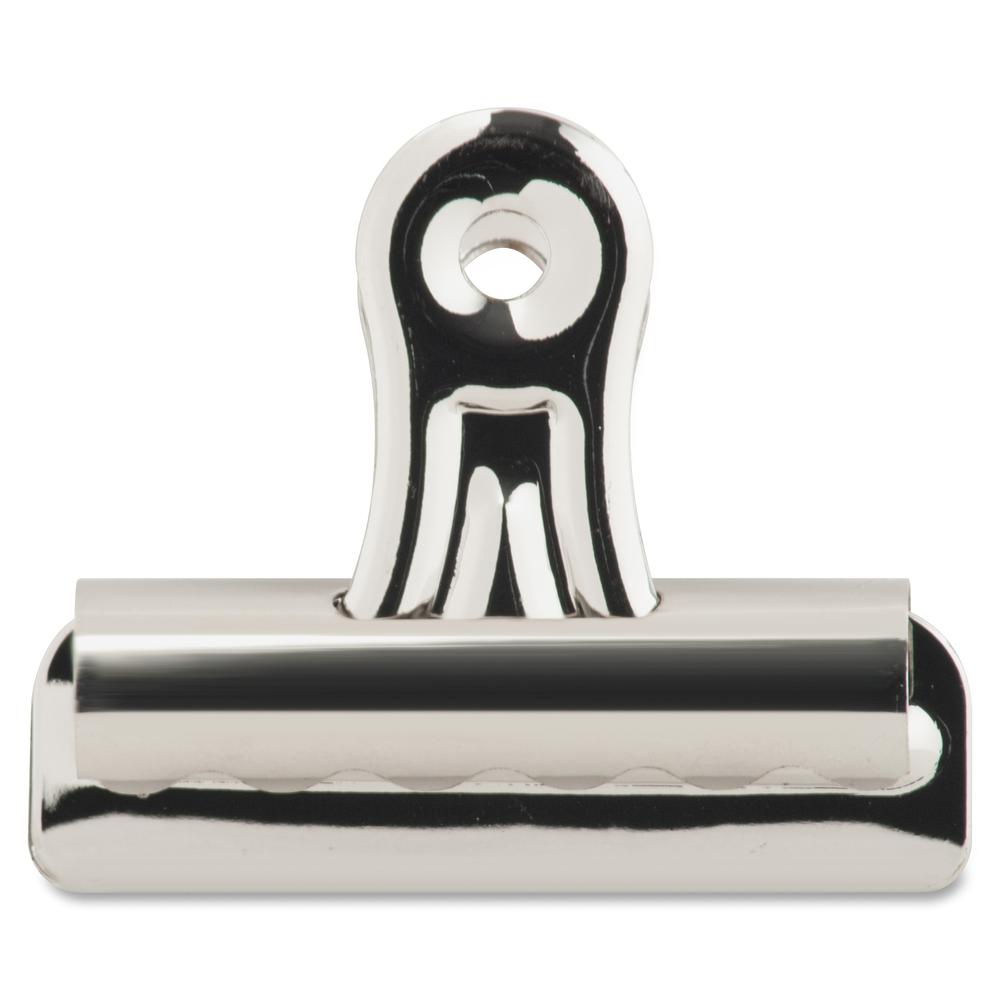 Business Source Bulldog Grip Clips - No. 2 - 2.3" Width - for Paper - Heavy Duty - 36 / Box - Silver. Picture 7