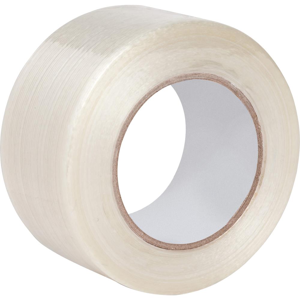 Business Source Filament Tape - 60 yd Length x 2" Width - 3" Core - Fiberglass Filament - For Reinforcing - 1 / Roll - White. Picture 2