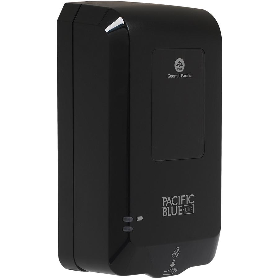 Pacific Blue Ultra Automated Touchless Soap & Sanitizer Dispenser - Automatic - Touch-free, Durable, Hygienic, Site Window - Black - 1 / Carton. Picture 5
