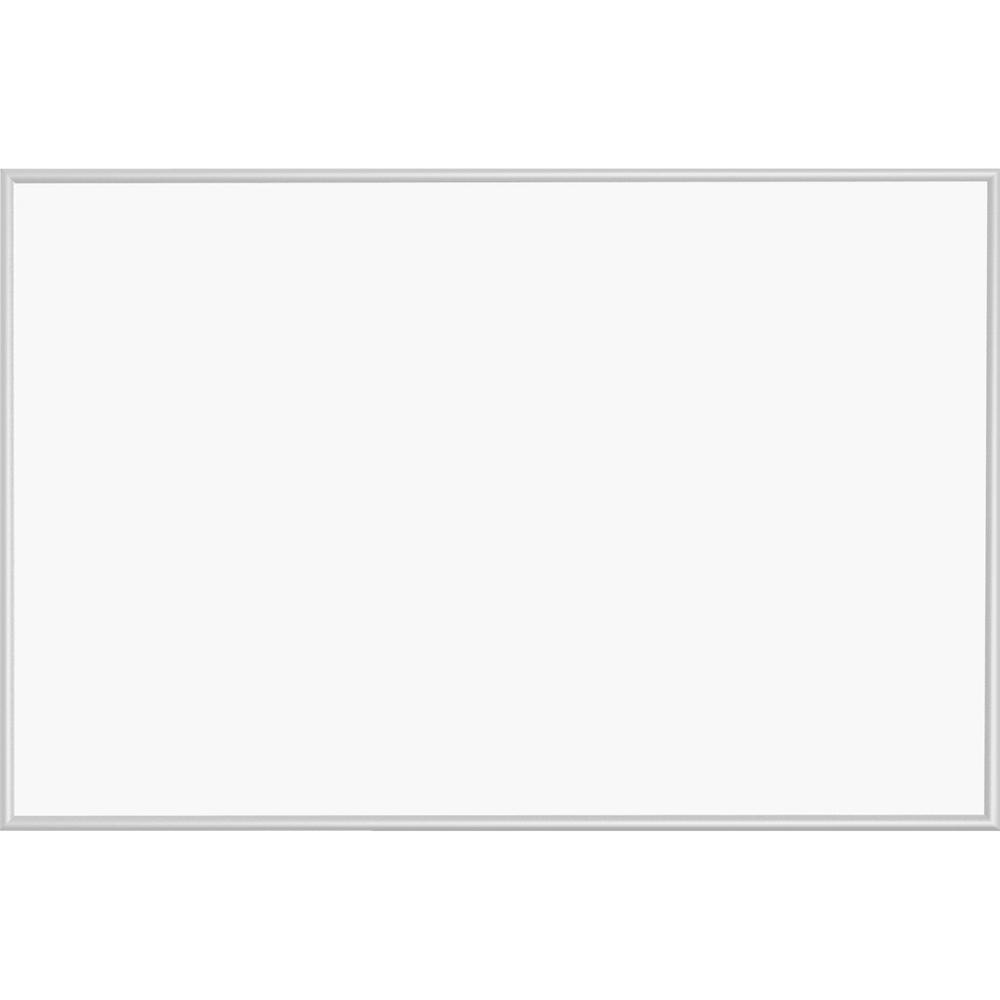 Lorell Dry-erase Board - 72" (6 ft) Width x 48" (4 ft) Height - White Styrene Surface - Silver Aluminum Frame - Rectangle - 1 Each. Picture 2