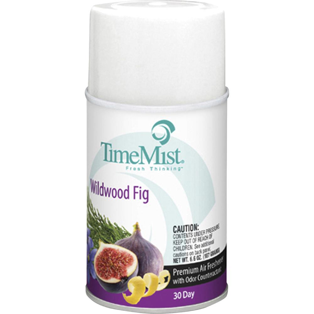 TimeMist Metered 30-Day Wildwood Fig Scent Refill - Spray - 6000 ft³ - 6.6 fl oz (0.2 quart) - Wildwood Fig - 30 Day - 1 Each - Odor Neutralizer, Long Lasting. Picture 2