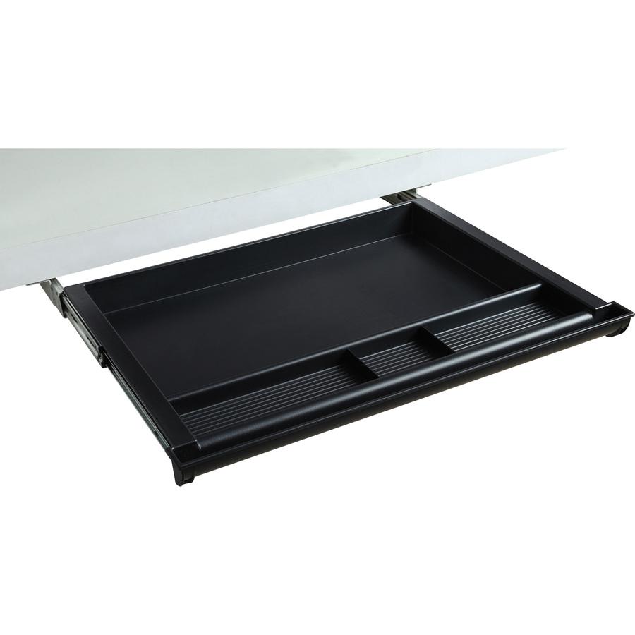 Lorell Laminate Desk 4-compartment Drawer - 20.5" x 16" - Storage, Storage, Storage, Storage Drawer(s) - Material: Acrylonitrile Butadiene Styrene (ABS). Picture 3