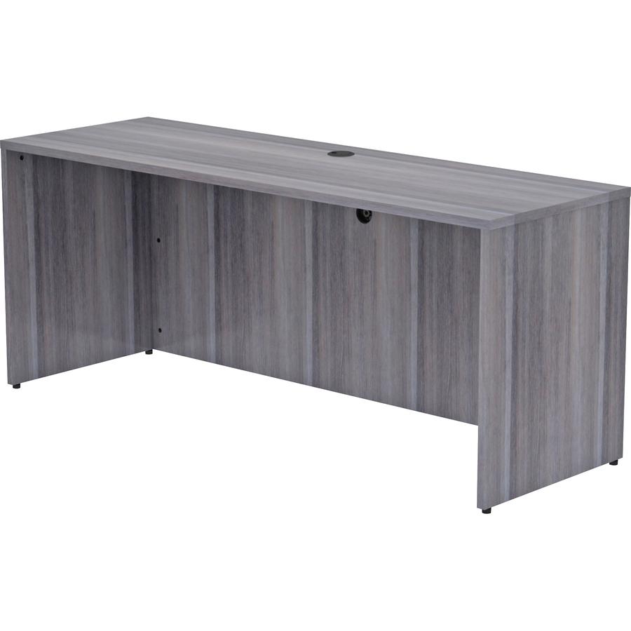 Lorell Weathered Charcoal Laminate Desking - 72" x 24"29.5" , 1" Top. Picture 5