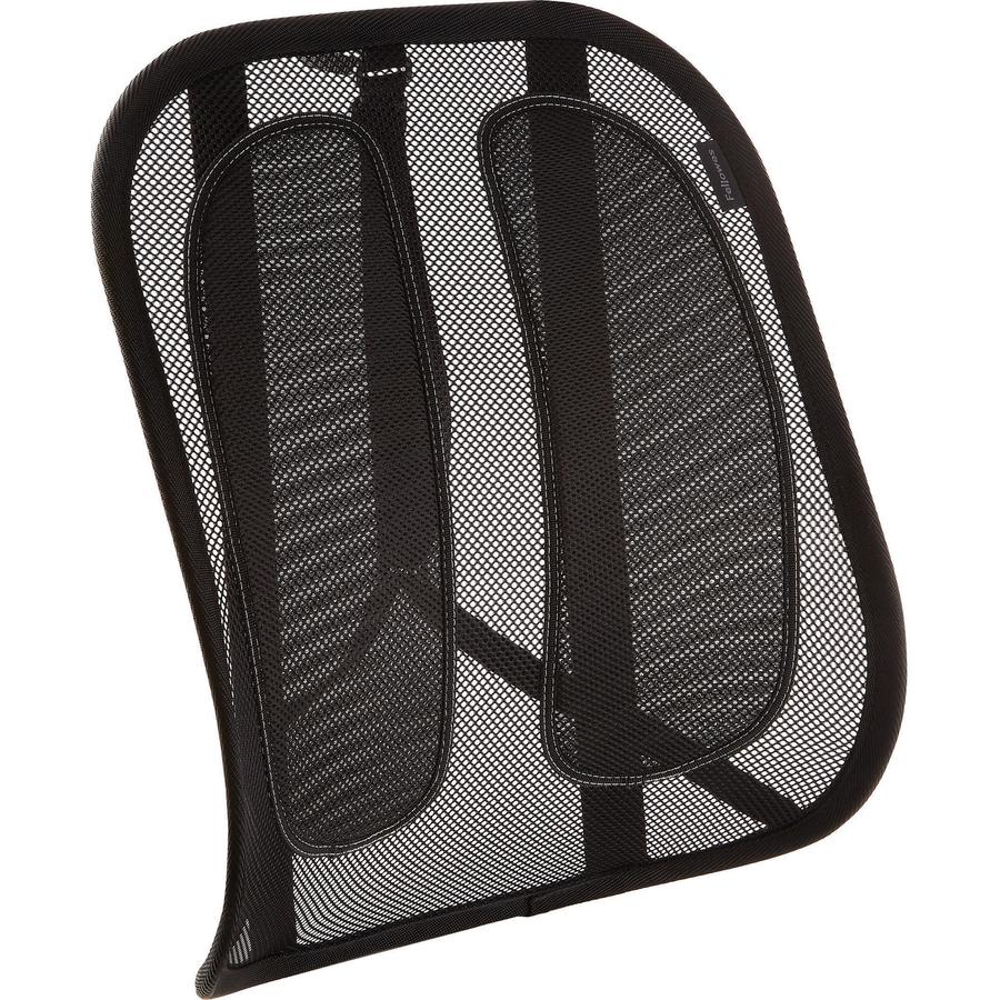 Fellowes Office Suites&trade; Mesh Back Support - Strap Mount - Black - Mesh Fabric - 1 Each. Picture 4