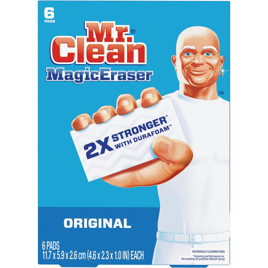 Mr. Clean Magic Eraser Pads - For Multipurpose - 6 / Pack - Sturdy - White. Picture 2