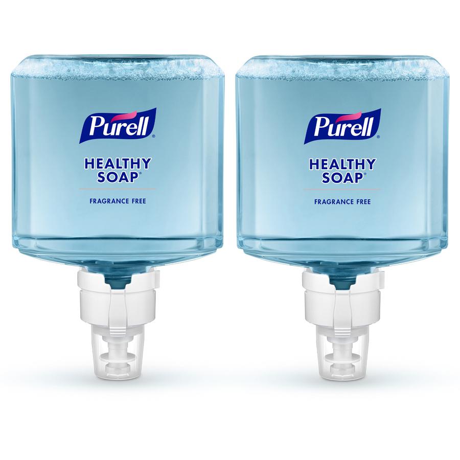PURELL&reg; ES8 Refill Healthcare Healthy Soap - 40.6 fl oz (1200 mL) - Dirt Remover, Bacteria Remover - Hand - Clear - Fragrance-free, Dye-free, Phthalate-free, Paraben-free, Triclosan-free - 2 / Car. Picture 2
