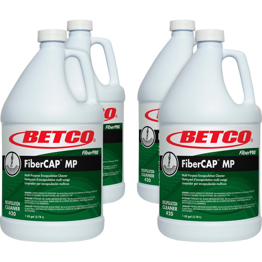 Betco FiberCAP MP Cleaner - Liquid - 128 fl oz (4 quart) - 4 / Carton - Light Straw. Picture 2