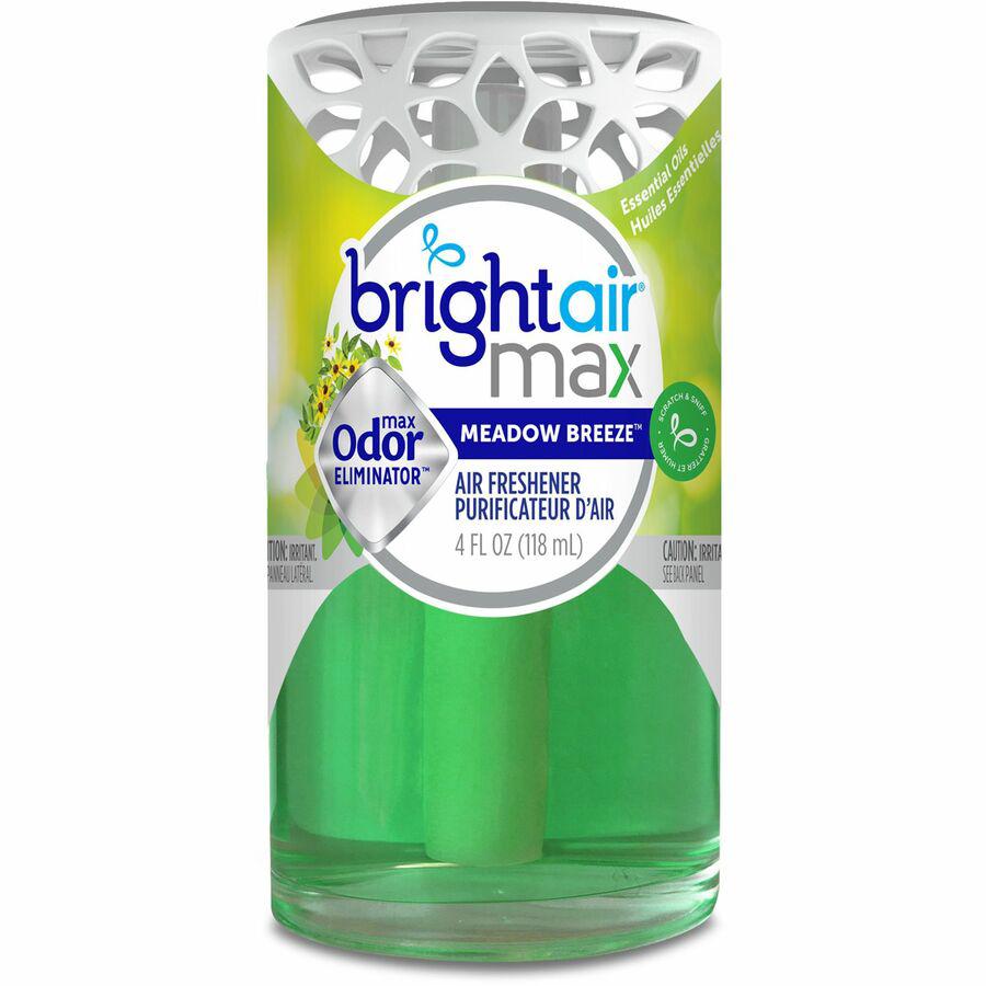 Bright Air Max Odor Eliminator - Gel - 4 fl oz (0.1 quart) - Meadow Breeze - 1 Each - Phthalate-free, BHT Free, Odor Neutralizer, Paraben-free, Formaldehyde-free, NPE-free, Triclosan-free. Picture 3