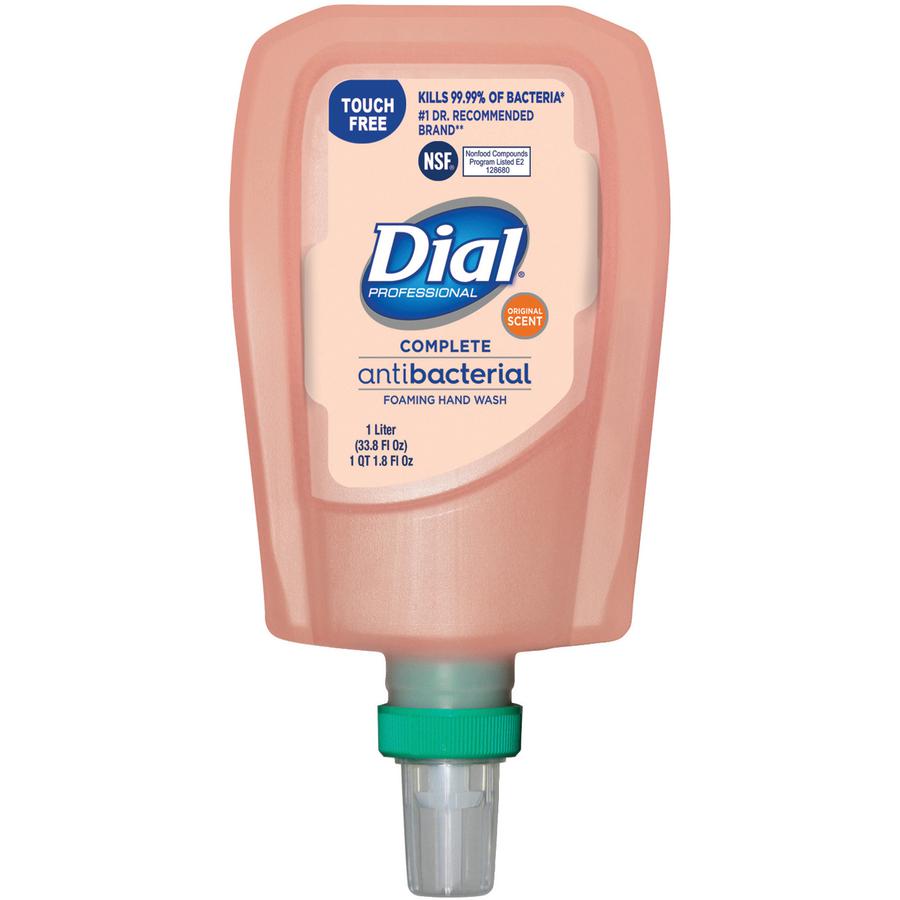 Dial Complete Antibacterial Foaming Hand Wash - FIT Universal Touch-Free - Original ScentFor - 33.8 fl oz (1000 mL) - Touchless Dispenser - Kill Germs - Hand - Moisturizing - Antibacterial - Peach - N. Picture 2