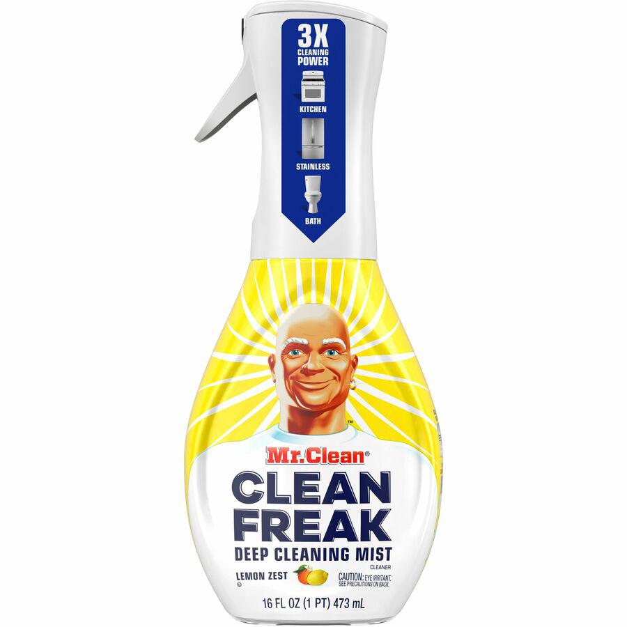 Mr. Clean Deep Cleaning Mist - 16 fl oz (0.5 quart) - Lemon Zest Scent - 6 / Carton - Easy to Use, Disinfectant, Deodorize, Phosphate-free - Multi. Picture 2