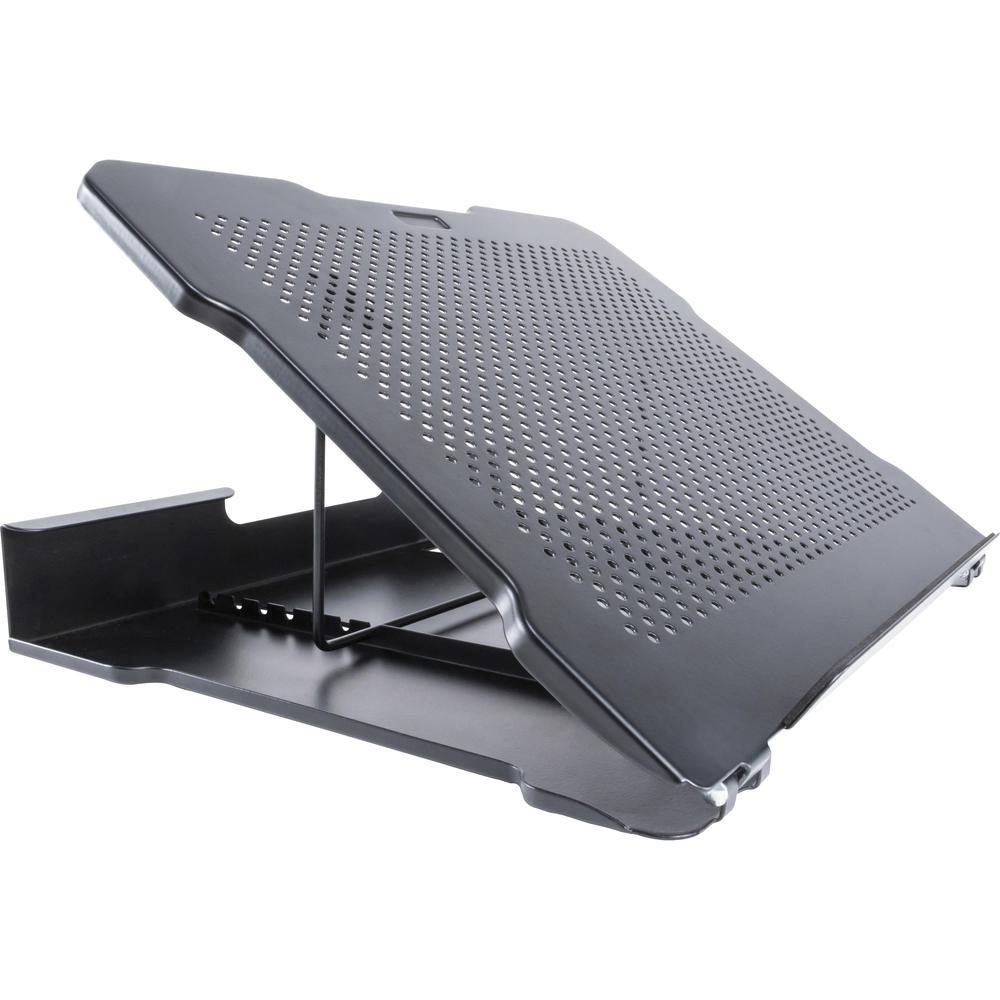 Allsop Metal Art Adjustable Laptop Stand with 7 positions - (32147) - 2.3" Height x 13" Width x 11" Depth - Metal - Black, Pearl. Picture 9