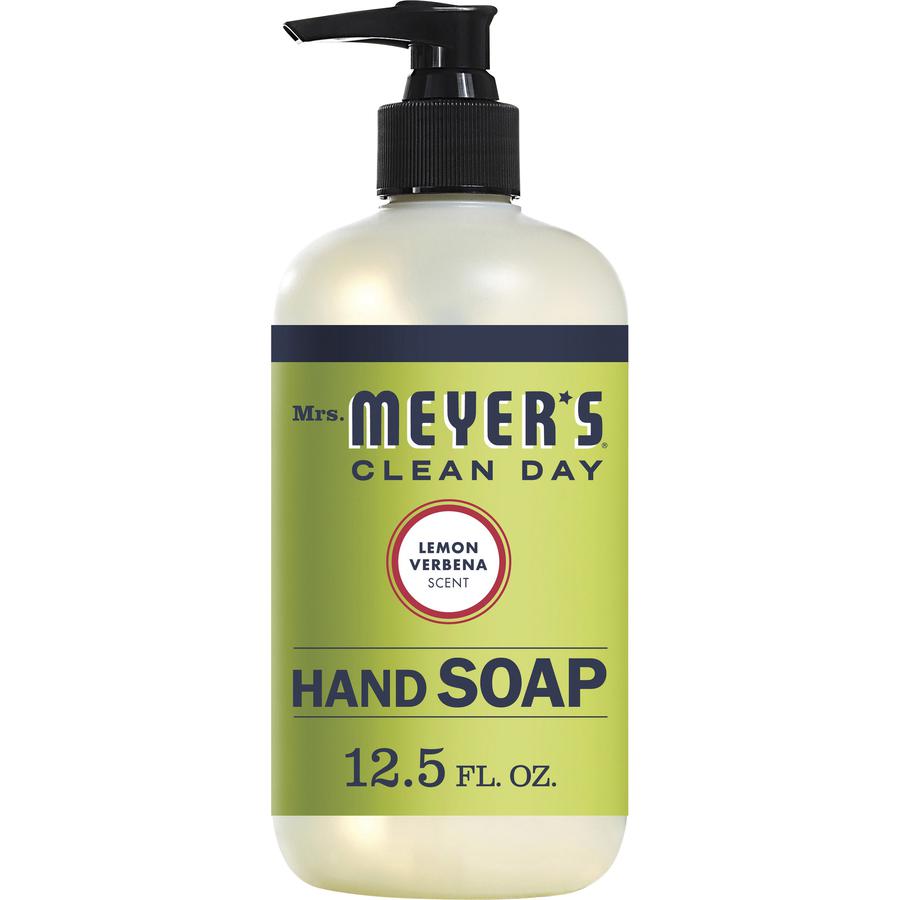 Mrs. Meyer's Hand Soap - Lemon Verbena ScentFor - 12.5 fl oz (369.7 mL) - Dirt Remover, Grime Remover - Hand - Moisturizing - Multicolor - Non-drying, Paraben-free, Phthalate-free - 1 Each. Picture 2