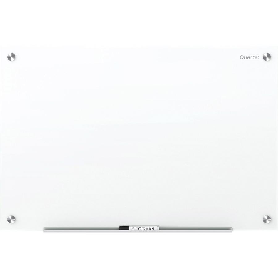 Quartet Magnetic Dry-Erase Board - 36" (3 ft) Width x 24" (2 ft) Height - Brilliance White Tempered Glass Surface - Rectangle - Horizontal/Vertical - 1 Each. Picture 5