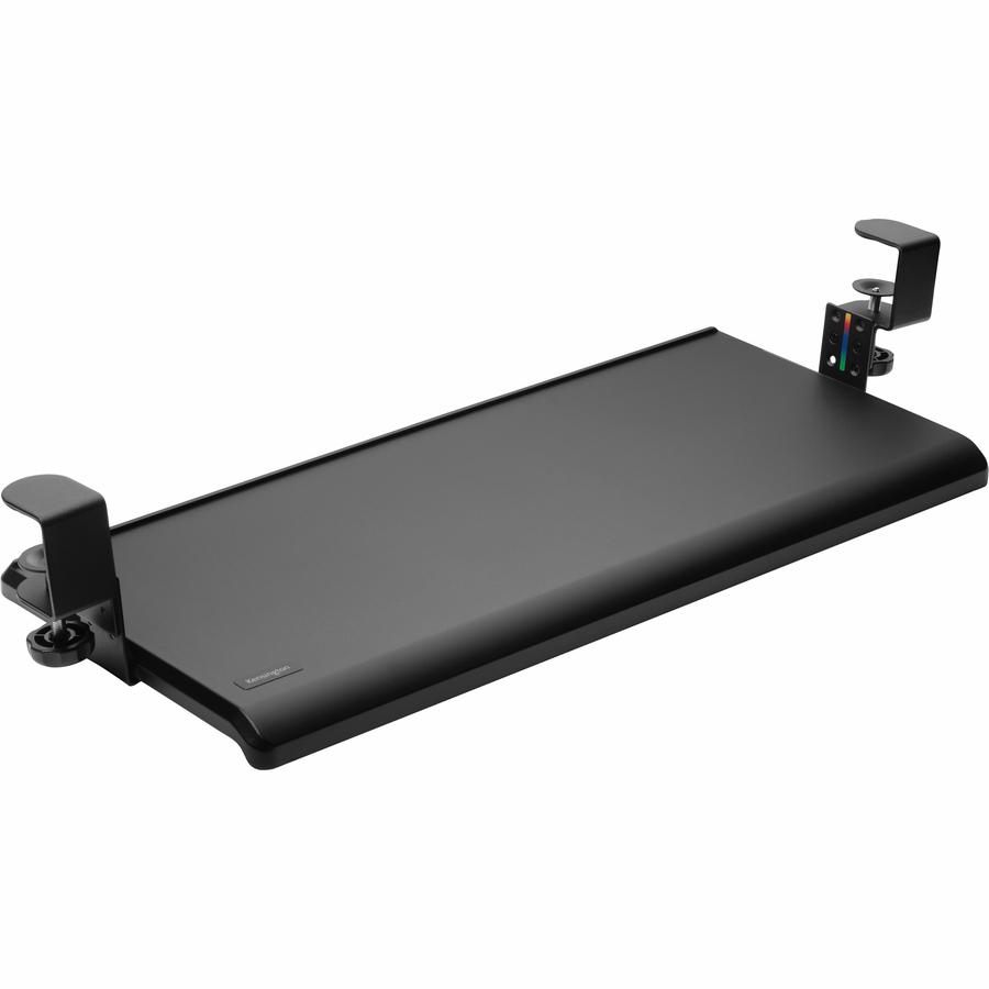 Kensington SmartFit Clamp-On Keyboard Drawer - 13.3" Height x 32.4" Width - Black - 1 - TAA Compliant. Picture 2