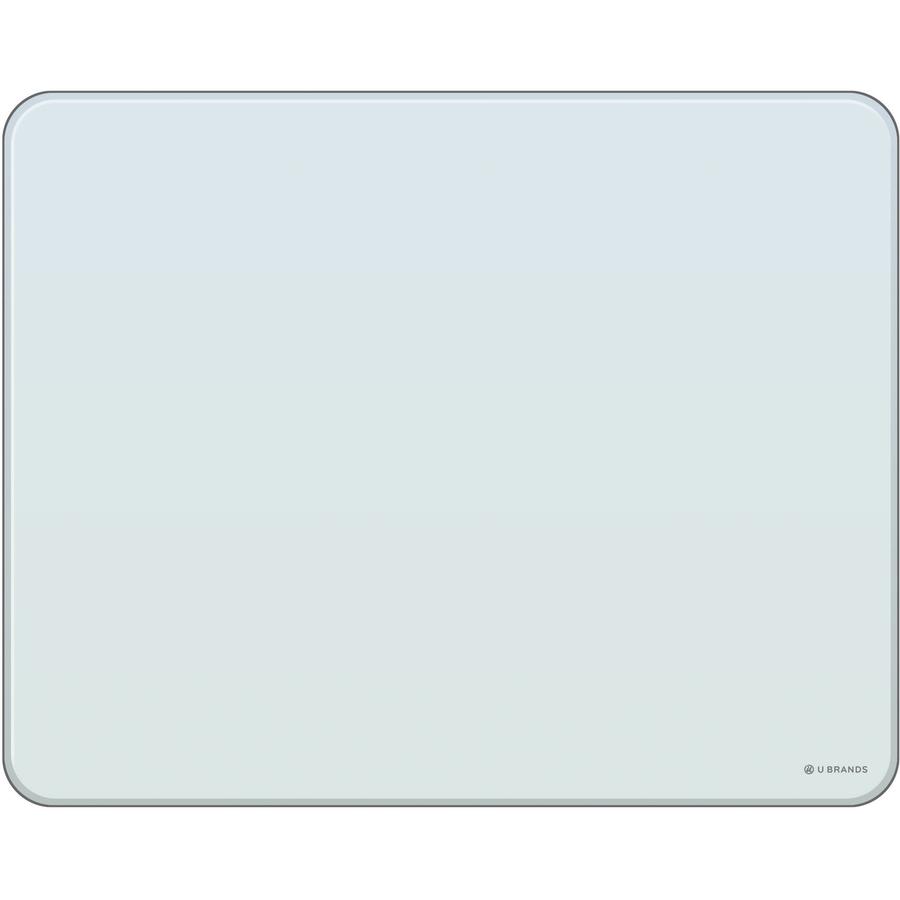 U Brands Frosted Glass Dry Erase Board - 16" (1.3 ft) Width x 20" (1.7 ft) Height - Frosted White Tempered Glass Surface - Rectangle - Horizontal - Magnetic - 1 Each. Picture 4