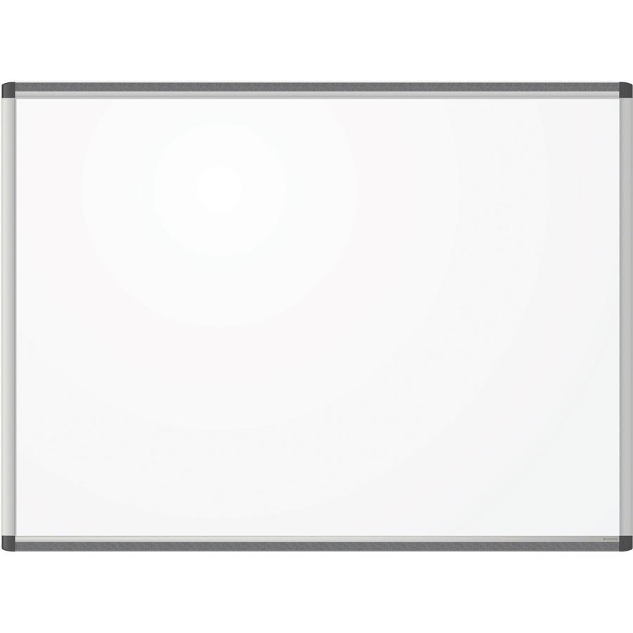 U Brands Magnetic Dry Erase Board, 35 x 47 Inches, Silver Aluminum PINIT Frame, Marker Included (2807U00-01) - 35" (2.9 ft) Width x 47" (3.9 ft) Height - White Painted Steel Surface - Silver Aluminum . Picture 3