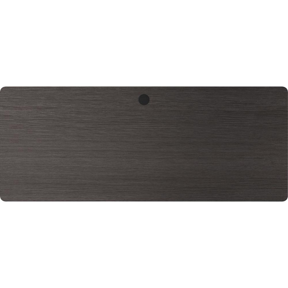 Lorell Fortress Educator Desk Laminate Worksurface - 60" x 24" x 1.2" - T-mold Edge - Material: Laminate Work Surface - Finish: Charcoal Gray. Picture 3