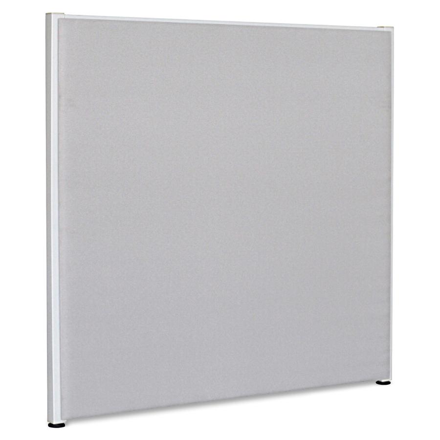 Lorell Gray Fabric Panel - 48" Width x 48" Height - Fabric, Steel - Gray - 1 Each. Picture 3