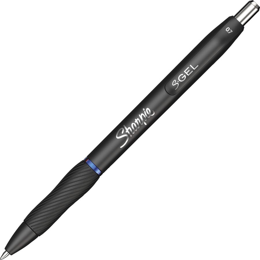 Sharpie S-Gel Pens - 0.7 mm Pen Point Size - Retractable - Blue Gel-based Ink - 1 Box. Picture 2