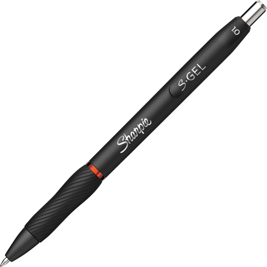 Sharpie S-Gel Pens - 1 mm Pen Point Size - Retractable - Red Gel-based Ink - 12 / Dozen. Picture 2