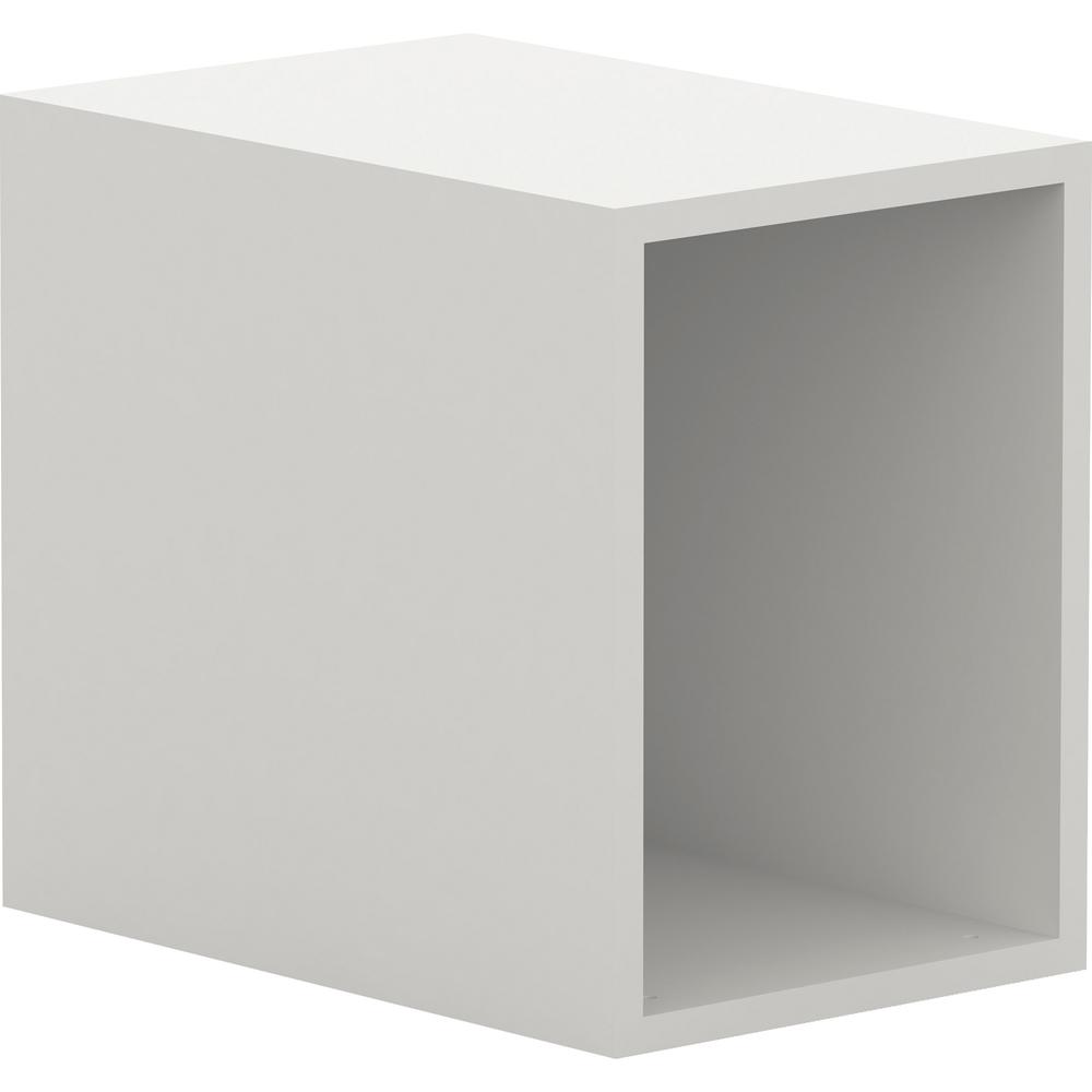 Lorell White Single Cubby Storage Base Adder Unit - 11.8" Width x 17.8" Depth x 15.8" Height - White. Picture 9