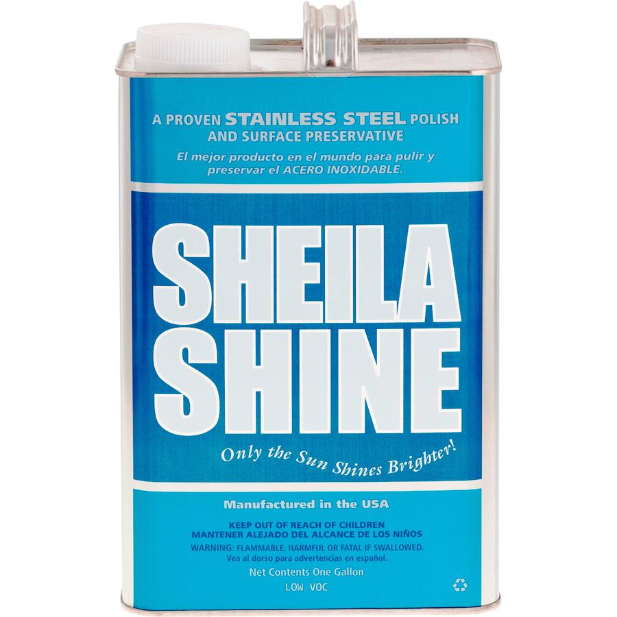 Sheila Shine Cleaner Polish - Liquid - 128 fl oz (4 quart) - 1 Each - Blue, White. Picture 2