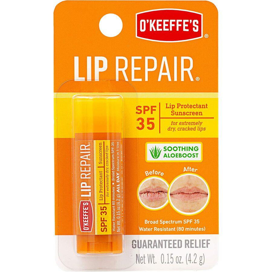 O'Keeffe's SPF 35 Lip Balm - Cream - 0.15 fl oz - For Dry Skin - SPF 35 - Applicable on Lip - Cracked/Scaly Skin, Sunburn - Moisturising, Water Resistant - 1 Each. Picture 3