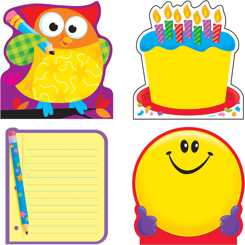 Trend Everyday Favorites Variety Pack Notepads - 5" x 5" - Square - Multicolor - Acid-free, Adhesive - 4 / Pack. Picture 3
