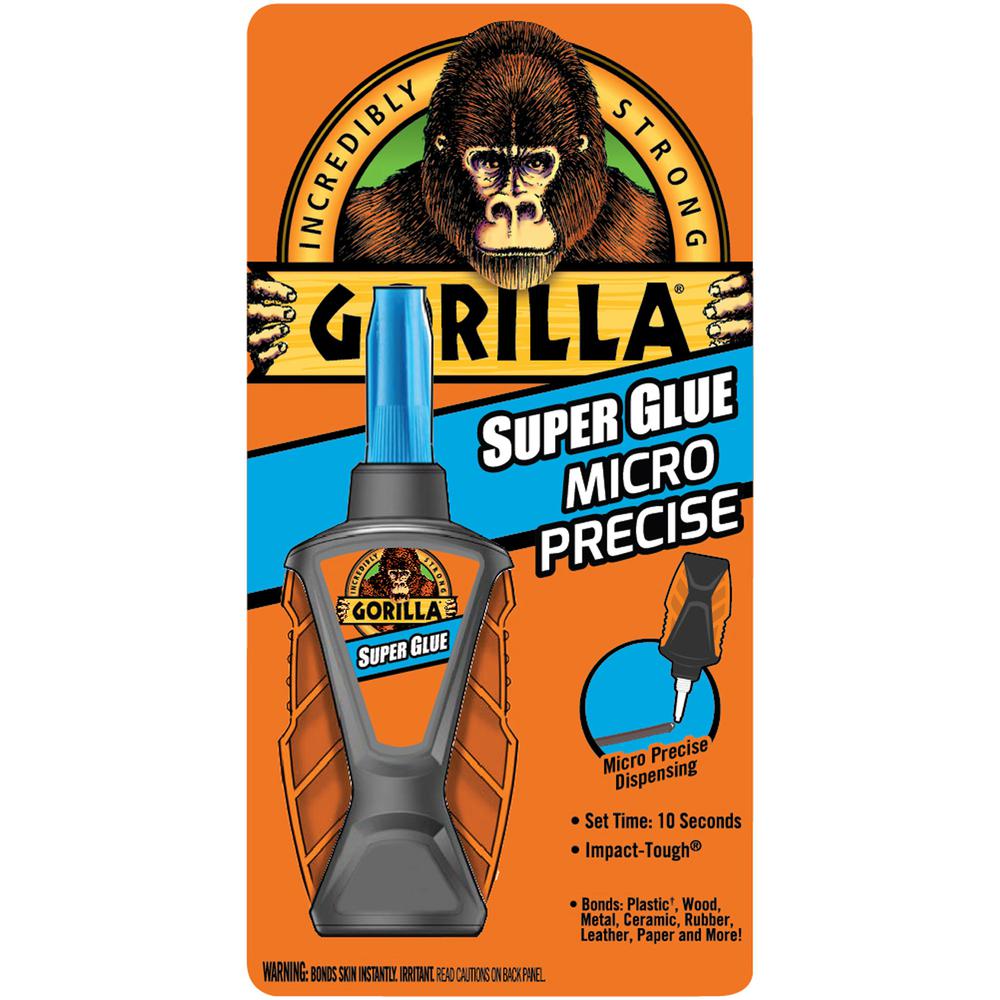 Gorilla Micro Precise Super Glue - 0.19 oz - 1 Each - Clear. Picture 2