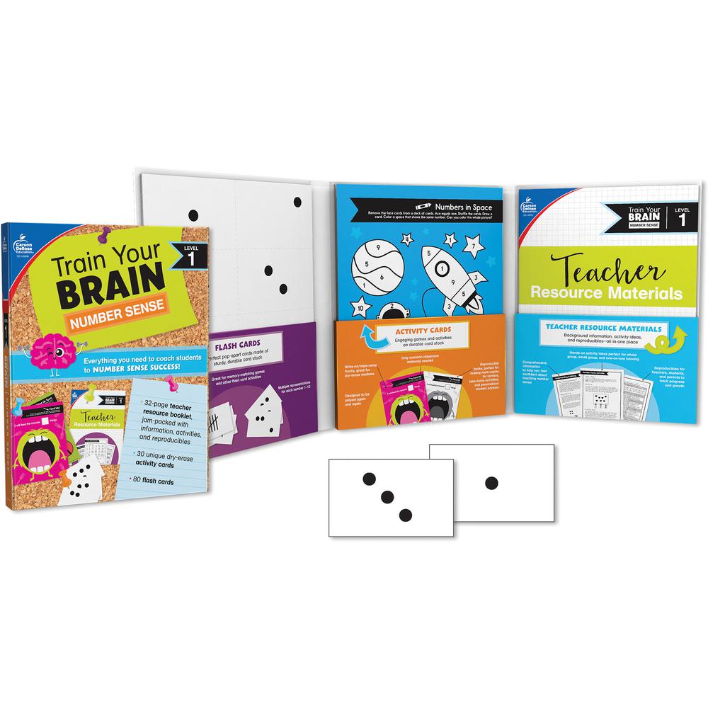 Carson Dellosa Education Train Your Brain Number Sense Class Kit - Classroom Activities, Fun and Learning - Recommended For 4 Year - 7 Year - 1.10"Height x 11.60"Width x 8.90"Depth - 1 Each - Multi. Picture 2