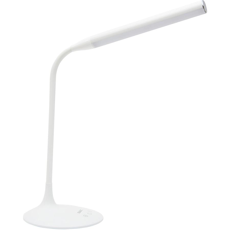Data Accessories Company Desk Lamp - 15" Height - 6 W LED Bulb - Desk Mountable - White - for Office, Home, Dorm. Picture 3