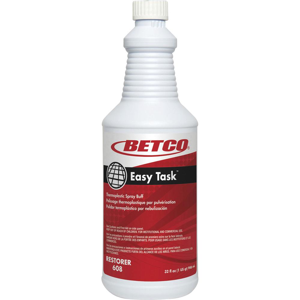 Betco Easy Task Spray Buff - Ready-To-Use Spray - 32 fl oz (1 quart) - Clean Bouquet Scent - 1 Each - Milky Green, Clear. Picture 3