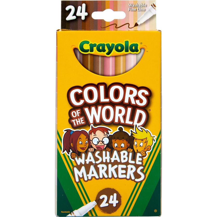 Crayola Ultra-Clean Marker - Wide Marker Point - 10 / Box. Picture 4