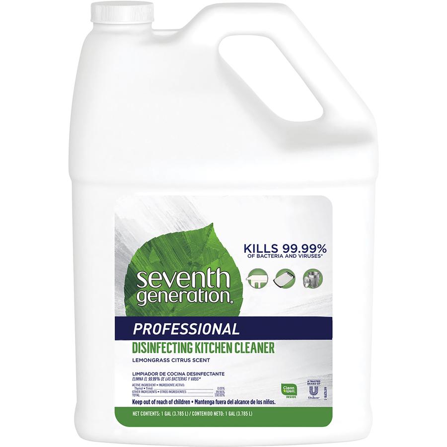 Seventh Generation Disinfecting Kitchen Cleaner Refill - 128 fl oz (4 quart) - Lemongrass Citrus Scent - 1 Each. Picture 3