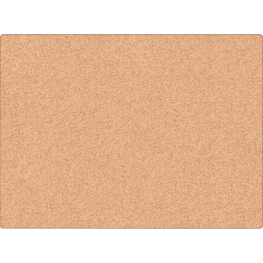 U Brands Cork Canvas Bulletin Board - 23" X 17" , Natural Cork Surface - Self-healing, Durable, Mounting System, Tackable, Frameless - 1 Each. Picture 3
