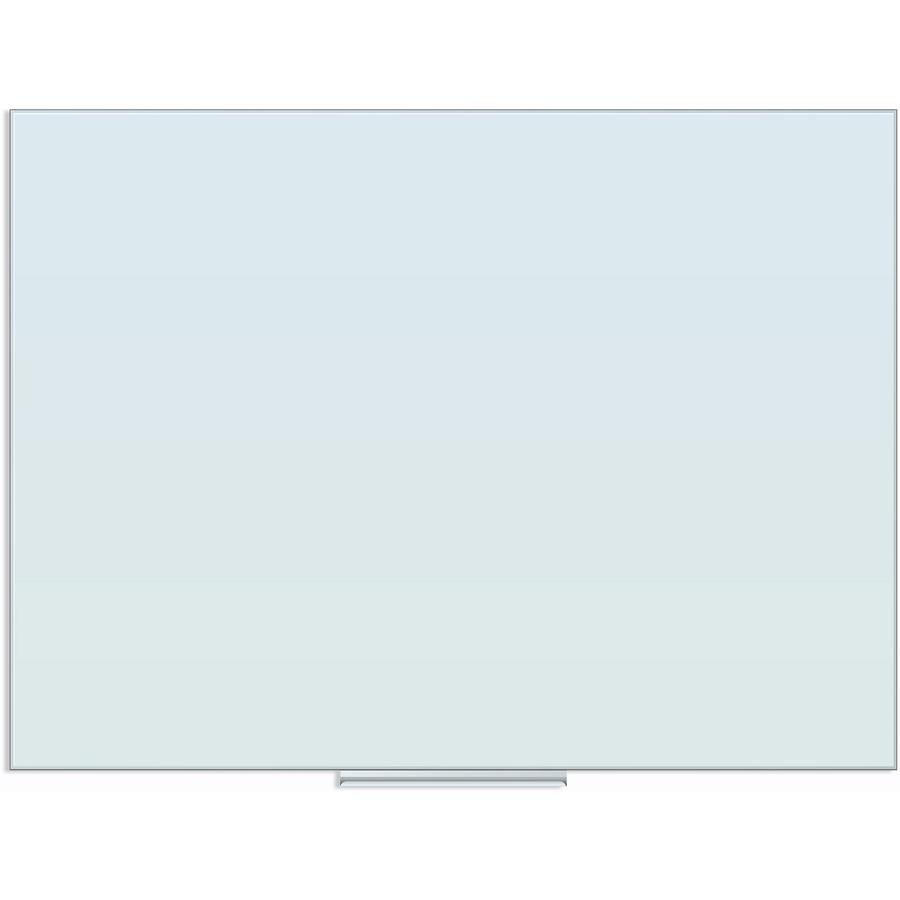 U Brands Floating Glass Dry Erase Board - 35" (2.9 ft) Width x 47" (3.9 ft) Height - Frosted White Tempered Glass Surface - Rectangle - Horizontal/Vertical - 1 Each. Picture 6