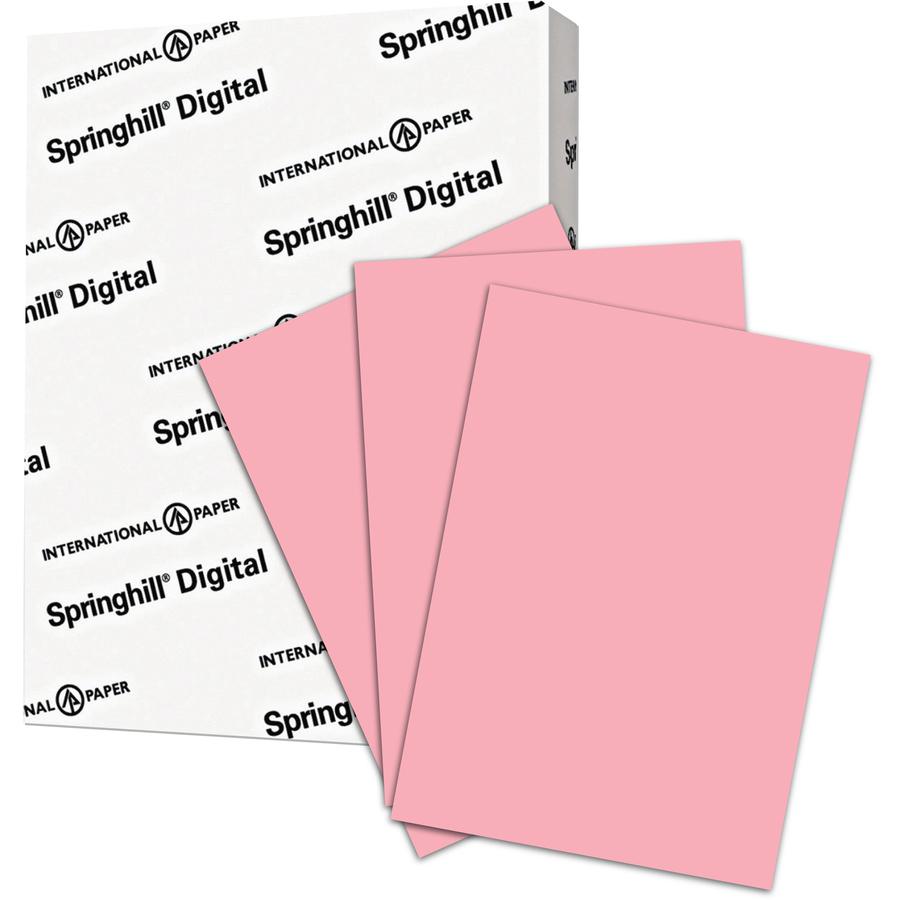 Springhill Vellum Bristol Cover Paper - Letter - 8 1/2" x 11" - 67 lb Basis Weight - Vellum - 250 / Pack. Picture 2