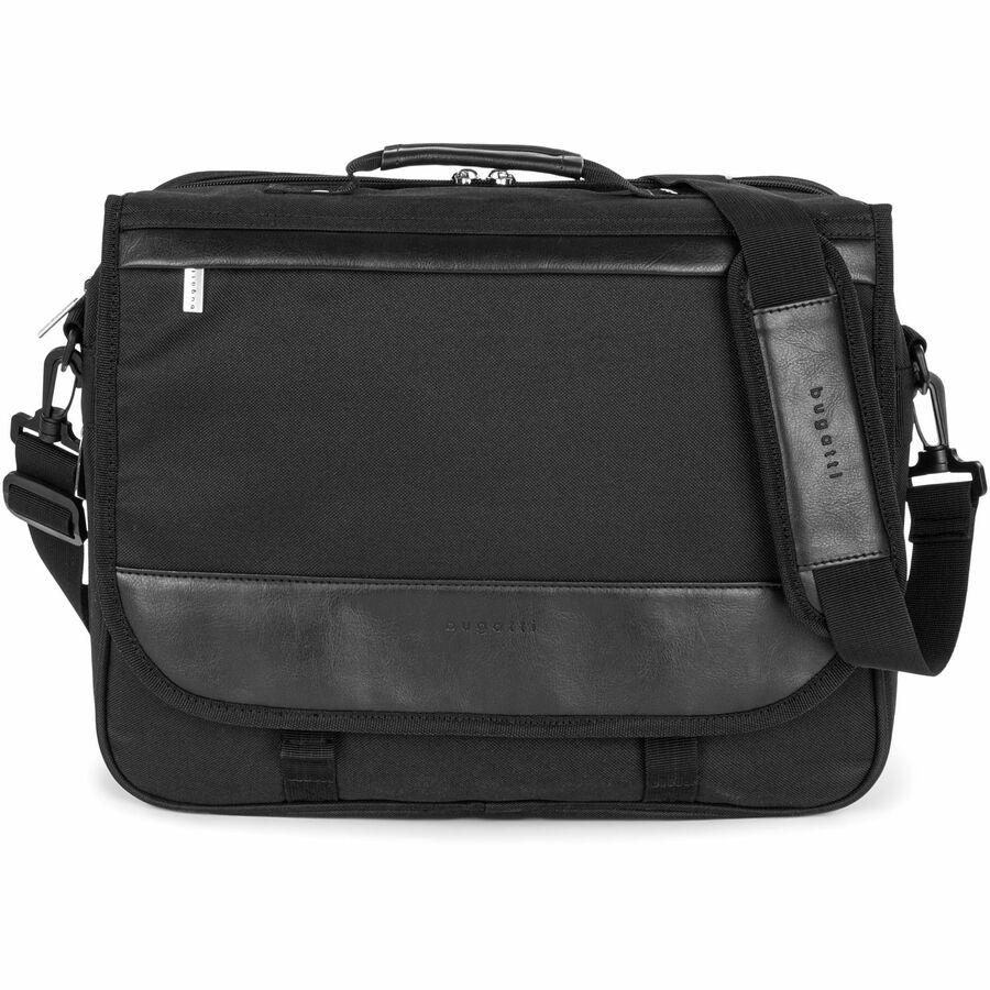 bugatti THE ASSOCIATE Carrying Case (Briefcase) for 15.6" Notebook - Black - Polyester Body - 12" Height x 15" Width x 5" Depth - 1 Each. Picture 10