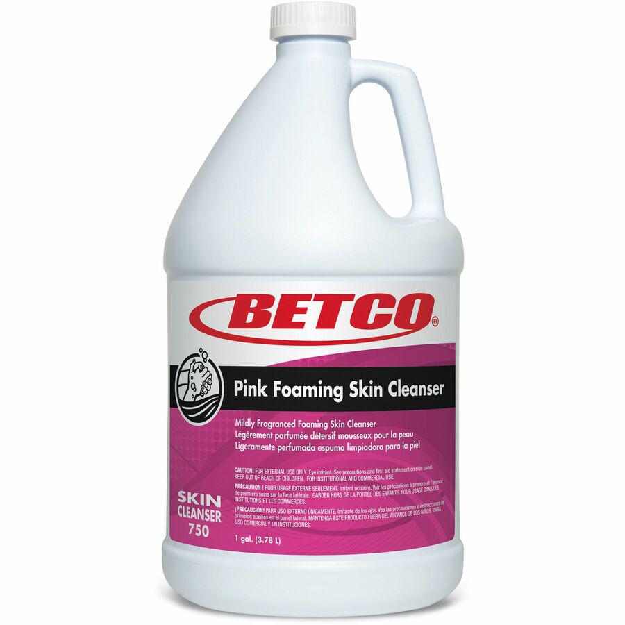 Betco Foam Skin Soap Cleanser, Fresh Scent, 128 Oz, Case of 4 Bottles - Fresh ScentFor - 1 gal (3.8 L) - Hand, Skin - Moisturizing - Pink - 4 / Carton. Picture 2