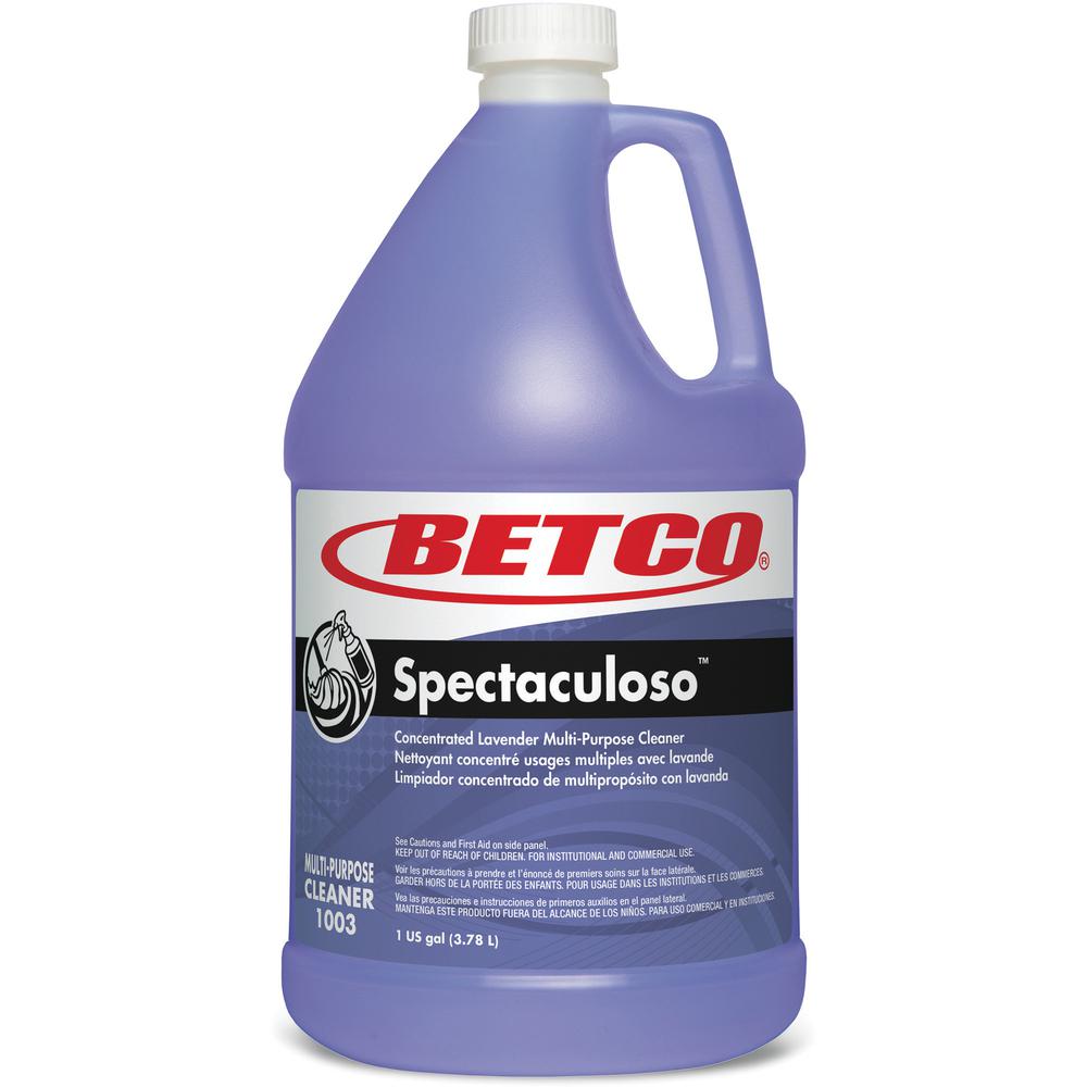 Betco All Purpose Cleaner - Concentrate Liquid - 143.20 oz (8.95 lb) - Floral, Lavender Scent - 1 Each - Purple. Picture 2